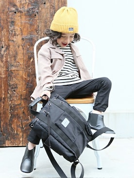 petit　main・b-roomさん（キッズ・108cm）の秋コーディネート