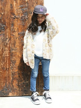 petit　main・b-roomさん（キッズ・113cm）の秋コーディネート