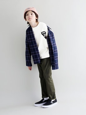 「petit main」｜petit　main・b-roomさん（キッズ・141cm）の秋コーディネート
