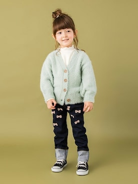 petit　main・b-roomさん（キッズ・100cm）の秋コーディネート