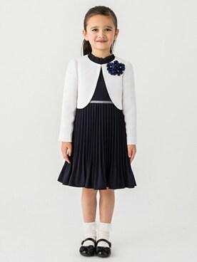 「petit main（プティマイン）のアイテム（アンサンブル）」を使った、petit　main・b-roomさん（キッズ・108cm）の冬コーディネート