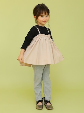 「b・ROOM（ビールーム）のアイテム」を使った、petit　main・b-roomさん（キッズ・107cm）の冬コーディネート