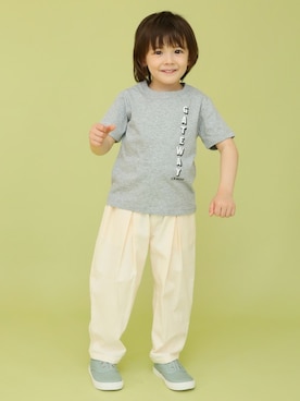 「b・ROOM（ビールーム）のアイテム」を使った、petit　main・b-roomさん（キッズ・107cm）の冬コーディネート
