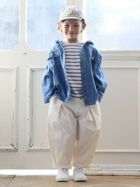 petit　main・b-roomさん（キッズ・107cm）の冬コーディネート