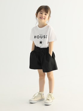 「b・ROOM（ビールーム）のアイテム」を使った、petit　main・b-roomさん（キッズ・107cm）の春コーディネート