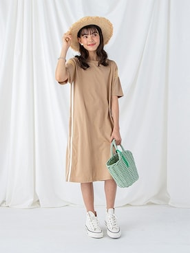 「Lycee mine（リセマイン）のアイテム」を使った、petit　main・b-roomさん（キッズ・148cm）の春コーディネート