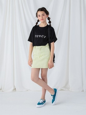 「Lycee mine（リセマイン）のアイテム」を使った、petit　main・b-roomさん（キッズ・153cm）の春コーディネート