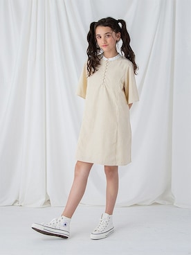 「Lycee mine（リセマイン）のアイテム」を使った、petit　main・b-roomさん（キッズ・153cm）の春コーディネート