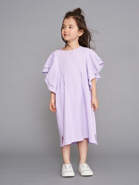 「b・ROOM（ビールーム）のアイテム（ワンピース）」を使った、petit　main・b-roomさん（キッズ・108cm）の春コーディネート