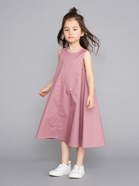 「b・ROOM（ビールーム）のアイテム（ワンピース）」を使った、petit　main・b-roomさん（キッズ・108cm）の春コーディネート