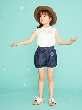 petit　main・b-roomさん（キッズ・108cm）の春コーディネート