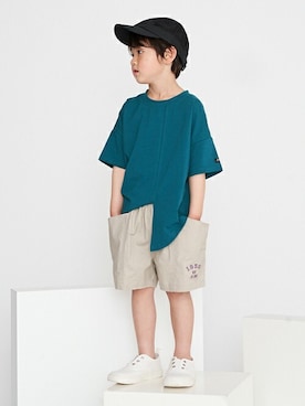 「b・ROOM（ビールーム）のアイテム（帽子）」を使った、petit　main・b-roomさん（キッズ・106cm）の春コーディネート