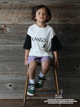 「b・ROOM（ビールーム）のアイテム」を使った、petit　main・b-roomさん（キッズ・110cm）の春コーディネート