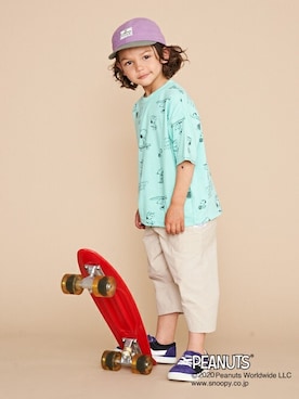 「b・ROOM（ビールーム）のアイテム（帽子）」を使った、petit　main・b-roomさん（キッズ・110cm）の春コーディネート