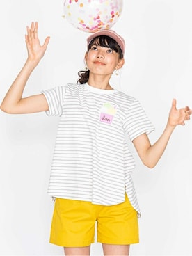 「Lycee mine（リセマイン）のアイテム」を使った、petit　main・b-roomさん（キッズ・150cm）の夏コーディネート