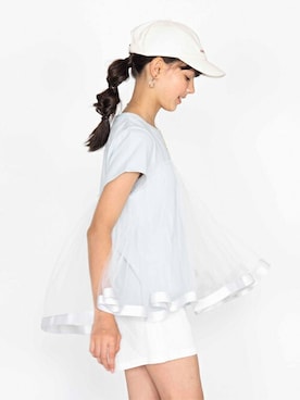 「Lycee mine（リセマイン）のアイテム」を使った、petit　main・b-roomさん（キッズ・150cm）の夏コーディネート