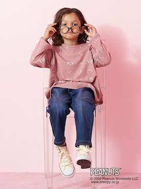 「b・ROOM（ビールーム）のアイテム」を使った、petit　main・b-roomさん（キッズ・110cm）の秋コーディネート