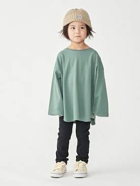 「b・ROOM（ビールーム）のアイテム（帽子）」を使った、petit　main・b-roomさん（キッズ・105cm）の秋コーディネート