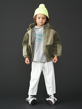 「b・ROOM（ビールーム）のアイテム（ジャケット/アウター）」を使った、petit　main・b-roomさん（キッズ・113cm）の秋コーディネート