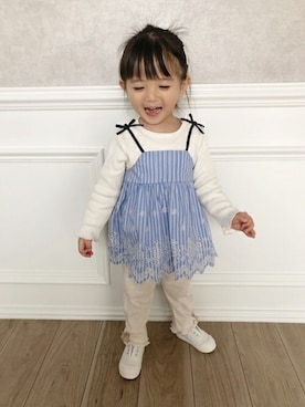 petit　main・b-roomさん（キッズ・83cm）の春コーディネート
