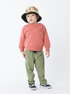 「petit main（プティマイン）のアイテム（帽子）」を使った、petit　main・b-roomさん（キッズ・93cm）の春コーディネート