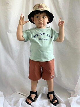 petit　main・b-roomさん（キッズ・88cm）の春コーディネート