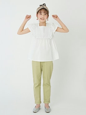 「Lycee mine（リセマイン）のアイテム」を使った、petit　main・b-roomさん（キッズ・145cm）の春コーディネート