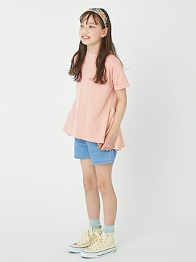 「Lycee mine（リセマイン）のアイテム」を使った、petit　main・b-roomさん（キッズ・145cm）の春コーディネート