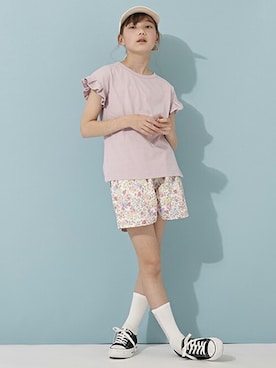 「Lycee mine（リセマイン）のアイテム」を使った、petit　main・b-roomさん（キッズ・145cm）の春コーディネート