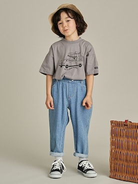 「b・ROOM（ビールーム）のアイテム」を使った、petit　main・b-roomさん（キッズ・108cm）の夏コーディネート