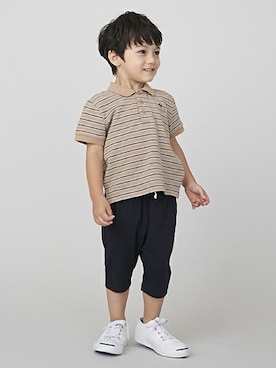 「７分丈パンツ」｜petit　main・b-roomさん（キッズ・95cm）の夏コーディネート