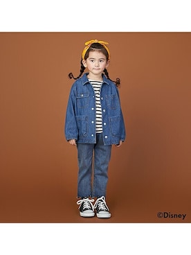 「petit main（プティマイン）のアイテム（ブルゾン）」を使った、petit　main・b-roomさん（キッズ・106cm）の秋コーディネート