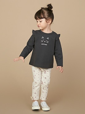 petit　main・b-roomさん（キッズ・89cm）の秋コーディネート