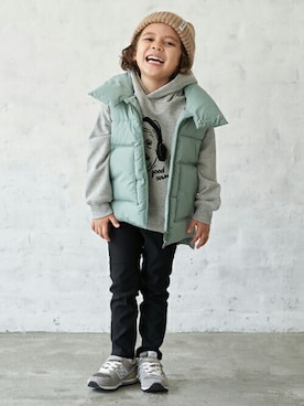 petit　main・b-roomさん（キッズ・108cm）の秋コーディネート