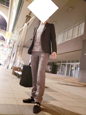 「DOLCE&GABBANA（ドルチェアンドガッバーナ）のアイテム（ローファー）」を使った、Mr.Tailoredさん（メンズ・170cm）の秋コーディネート