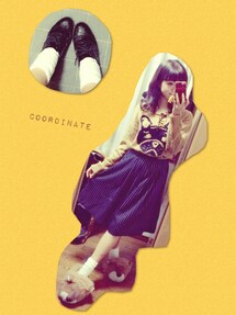 WEGO | ストライプミモレ丈パンツ(スカート)