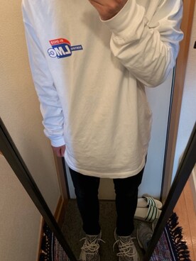 「LMCのアイテム（Tシャツ/カットソー）」を使った、PANTHERさん（メンズ・172cm）の冬コーディネート