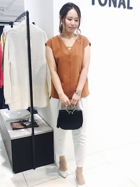 「テラコッタ」｜ASAIさん（レディース・162cm）の春コーディネート