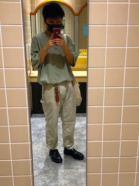 「Steven Alan（スティーブンアラン）のアイテム（ブーツ）」を使った、kentar0さん（メンズ・169cm）の夏コーディネート