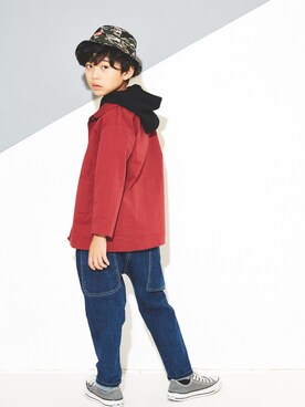 「おとなコーデ」｜「アイテム（帽子）」を使った、toiさん（キッズ・130cm）の秋コーディネート