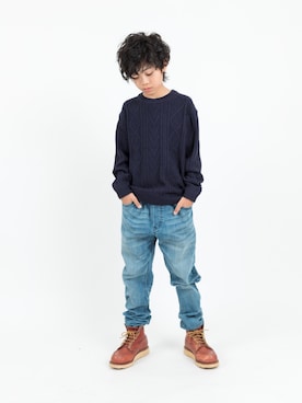 「RED WING（レッドウィング）のアイテム」を使った、toiさん（キッズ・143cm）の秋コーディネート