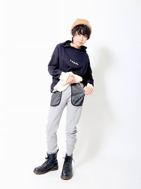 「jeans-b（ジーンズベー）のアイテム」を使った、toiさん（キッズ・152cm）の春コーディネート