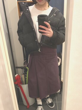 「アイテム（ピアス（両耳用））」を使った、SHIOさん（レディース・161cm・20代）の冬コーディネート