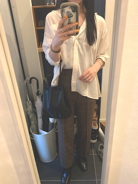 「アイテム（ピアス（両耳用））」を使った、SHIOさん（レディース・161cm・20代）の秋コーディネート
