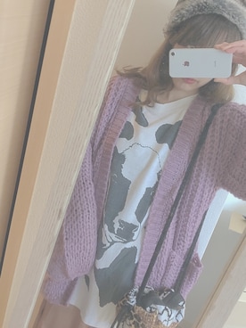「LBC（エルビーシー）のアイテム（帽子）」を使った、のんみちさん（レディース・158cm）の冬コーディネート