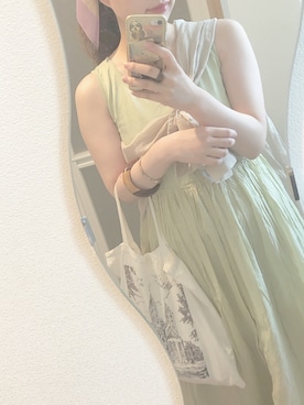 「TODAYFUL（トゥデイフル）のアイテム（財布/小物）」を使った、のんみちさん（レディース・158cm）の夏コーディネート