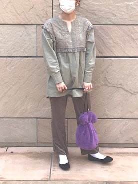 のんみちさん（レディース・158cm）の冬コーディネート