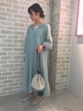 「アイテム（デニムパンツ、その他）」を使った、うっぴさん（レディース・156cm）の春コーディネート