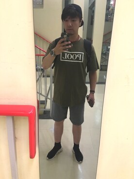 「POOL aoyama」｜kaz8888さん（メンズ・168cm）の夏コーディネート