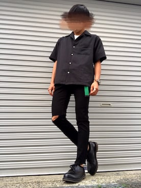 「Pherrow's（フェローズ）のアイテム（シューズ）」を使った、ぷさん（メンズ・160cm）の夏コーディネート
